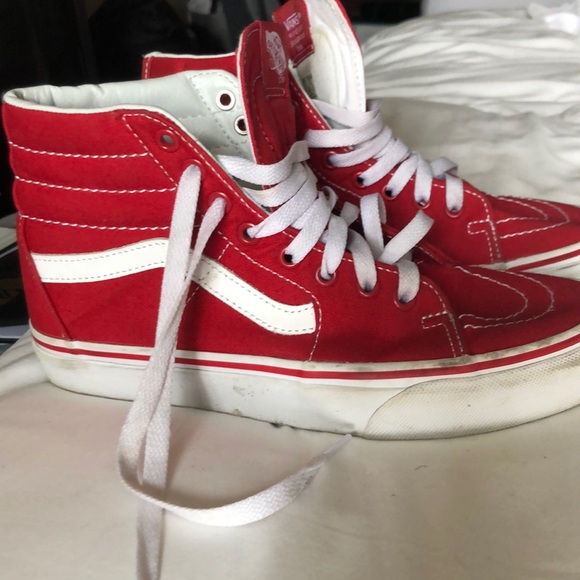 Red vans barley worn . - Picture 2 of 5